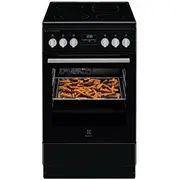 Īpašais piedāvājums Electrolux elektriskā plīts ar elektrisko krāsni Black Lkr564275K  7333394044781