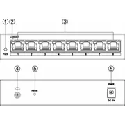 Switch  Ds-3E1508-EiV2 8-Portowy Hikvision 6942160450049