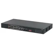 Switch Dahua Technology pārvaldības nesavienojams S3218-16Et-135 16X10/100M 2X10/100/1000M Poe 2Xsfp Combo  6923172527882