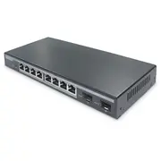 Digitus Switch 8-Port Gigabit 86W Poe  2 Sfp Ports Black Dn-95344 4016032455103 85176200