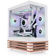 Thermaltake View 170 Ws Argb  Weiß/Holz, Tempered Glass x 2, Holz-Struktur Ca-1Z4-00M6Wn-Ws 4711658545633