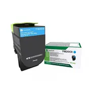 Toner Lexmark 71B20C0 Cyan Oriģināls  0734646641876