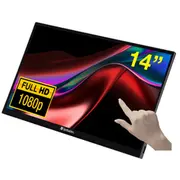 Verbatim 49591 computer monitor 35.6 cm 14 1920 x 1080 pixels Full Hd Lcd Touchscreen Black  0023942495918 85285210