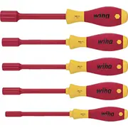 Wiha Steckschlüssel-Schraubendreher-Set Softfinish electric, 5-Teilig Rot/Gelb  29466 4010995294663