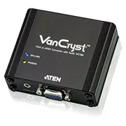 Adapteris Av Aten Hdmi - D-Sub Vga  3.5Mm ligzda Black Vc180-At-G 0672792002854