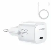 Adapteris Joyroom Mini Usb C lādētājs 20W Pd ar kabeli - Lightning Jr-Tcf02 White  6956116742430