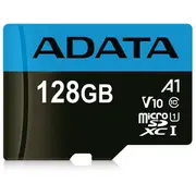 Adata Premier microSDXC 128Gb 100R/25W Uhs-I Class 10 A1 V10  Adapter Ausdx128Guicl10A1-Ra1 4713218461940 Rf-Sdmic-Ada-018