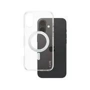 Care by Panzerglass Feature Case Transparent m. Silber Kickstand  Magsafe iPhone 16 Plus 1327 5715685003899