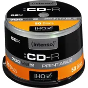 Cd-R 700Mb 12X ar drukājamu virsmu 50 gab.  1801125 4034303004157