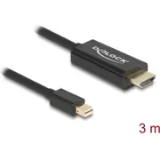 Delock Displayport Kabel mini Dp - Hdmi St/St 3.00M Black  83700 4043619837007 85444290