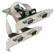Delock Pci Express x1 Karte zu 4 x Seriell Rs-232  89557 4043619895571
