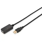 Digitus Usb 2.0 Verlängerungskabel 5M aktiv St./Bu. Black  Da-70130-4 4016032325529