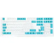 Ducky taustiņu vāciņu komplekts, Pbt, Iso De - white/blue  Gakc-511 4711394391976 Dksa109-Depdbwzot