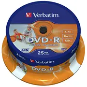 Dvd-R Azo 4.7Gb 16X Wide Printable Surface25Pack  43538/25 0023942435389