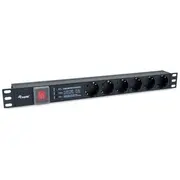Equip 19 Steckdosenleiste 6XschukoSwitch-St.90Üss Nf Alu  333317 4015867236413 85366990