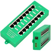 Extralink 8 Portowy  Gigabit Poe Injector Aktywny, portów 802.3At/Af, Mode A Ex.12561 5903148912561 85369010