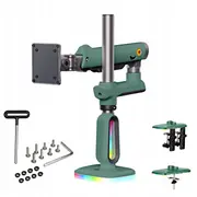 F7-Xk Moss Green Rgb apgaismojums Spēcīgs spēļu galda turētājs lieliem monitoriem 32-60 collas  6943223116995