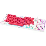 Gamiac Tkl90G Gaming Keyboard, Kailh Red - white/red  Gata-2434 4251442509880 Gakm-G90Dw1R.21