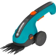 Gardena Akku-Grasschere Classiccut Li Set, 3,6Volt Türkis/Black, Li-Ionen-Akku 2,5Ah, mit Teleskopstiel und Laufrädern  09886-20 4078500065795