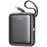 Joyroom Mini Powerbank Jr-Pbf27 22.5W with dual cable 10000Mah Black  6956116745127 20881267871