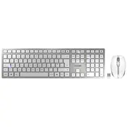 Klaviatūra  pele Cherry Dw 9100 Slim klaviatūra Pievienotā Rf bezvadu Bluetooth Qwerty British English Silver Jd-9100Gb-1 4025112095429