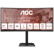 Lcd Monitor Aoc 34  3440 x 1440 pixels Ultrawide Quad Hd Native aspect ratio 219 Curved Cu34E4Cv 4038986112864