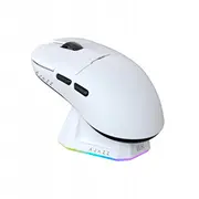Bezvadu spēļu pele Ajazz Aj159Pro -3 Mod-White-Pixart 3395-8K uzlādes doks  Aj159-Pro-W 6976412982903