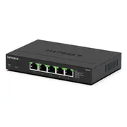 Netgear 5-Port Multi-Gigabit Ethernet Plus Switch Ms305E  Managed, mit 5 x 1G/2,5G, Desktop- oder Wandbefestigung und eingeschränktem Schutz über Jahre Ms305E-100Eus 0606449170634