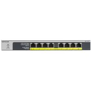 Netgear Gs108Lp Nepārvaldīts Gigabit Ethernet 10/100/1000 ar barošanu caur Poe 1U Black, Grey  Gs108Lp-100Eus 606449134971 Swtngenie0030