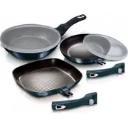 Berlinger Haus pannas komplekts 20, 24, 28 cm 5 gab.  Bh-7049 5999108428265
