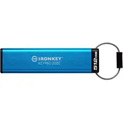 Pendrive Kingston Ironkey Keypad 200, 512 Gb  Ikkp200C/512Gb 740617336597