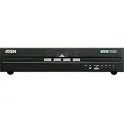 Pārslēdzējs Aten 4-Portu Usb Dvi Dual Display Secure Kvm, 3840 x 2160 pikseļi, 4K Ultra Hd, 7.8 W, Black  Cs1144D-At-G 4719264646676