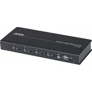 Pārslēdzējs Aten Cs724K 4-Portu Usb Boundless Km pārslēdzējs Kabeļi iekļauti  Cs724Km-At 4719264646232