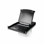 Kvm slēdzis ar Lcd Aten Cl5708M 43 cm, Usb-Ps/2, Vga, 8 porti, Asv izkārtojums  Cl5708M-Us 4710469345487