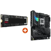 Samsung 9100 Pro Nvme Ssd 2 Tb  Asus Rog Strix X870-F Gaming Wifi Atx Mainboard Am5 Mz-Vap2T0Bw90Mb1Iv0-M0Eay0 4711387732045