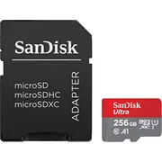 Sandisk Ultra microSDXC 256Gb  Adapter Atmiņas karte Sdsquac-256G-Gn6Ma 619659200565