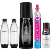 Sodastream Terra gāzes dzēriens  2 pudeles gāze Black Pepsi Max sīrups 1100063480 7290119790470