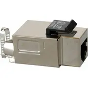 Solarix Stp Cat5E Rj45 Keystone melna pašvītņojoša Sxkj-5E-Stp-Bk-Sa  Sxkj5Estpbksa 8595684703252