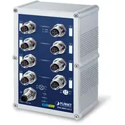 Switch Planet Isw-800T-M12 neslāņots L2 Fast Ethernet 10/100 tīkla savienojums Blue Grey  4711213686726