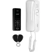 Sistēma Av signāla pārraidei Orno Erin, vienģimenes domofona komplekts, 2-Vadu, šifrētājs, Rfid, White  Or-Dom-Ba-932/W 5908254842627