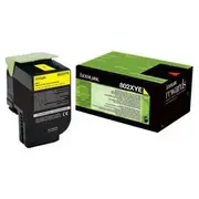 Toner Lexmark 80C2Xye Yellow Oryginał  0734646497237 leca80c2xye