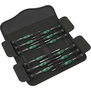 Wera Kraftform Kompakt Micro 12 Esd 1 Elektroniker-Schraubendrehersatz Black/Grün, 12-Teilig  05073677001 4013288194831