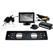 Amio 01551 Komplekts ar 4 baltām Tft 4,3 sensoru kamerām 402 reģistrācijas rāmī  Ami-01551 5903293015513