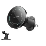 Auto lādētājs Joyroom Jr-Zs502 Magsafe saderīgs automašīnas turētājs ar bezvadu lādētāju gaisa ventilācijas/dashborda stiprinājumam - Black  6956116791247