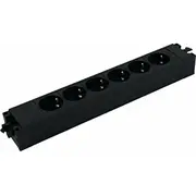 Bachmann strāvas pagarinātājs Step Base 6 kontaktu, black  906.12640 4057298143779