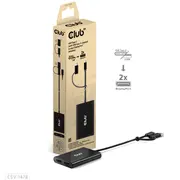 Club3D Adapter Usb-C Usb A  2X Dp 4K60Hz St/Bu retail Csv-1478 8719214472993 84733020