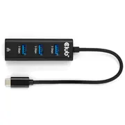 Club3D Usb centrmezgls Type-C 3.2  3X Type A 1Gbps mazumtirdzniecība Csv-1549 8719214473167 84733020
