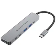 Conceptronic  6-1 Dock Usb-C-Hdmi/2Xusb-A/2Xusb-C/ 25Cm gr Donn33G 4015867241295 84718000