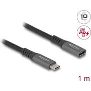 Delock Usb 10 Gbps Verlängerungskabel Type-C St  Bu 1M 80022 4043619800223 85444290