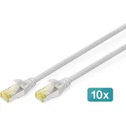 Digitus Cat 6A S/Ftp Patchkabel, 10 Stück, 2M, Gray  Dk-1644-A-020-10 4016032469001 85444210